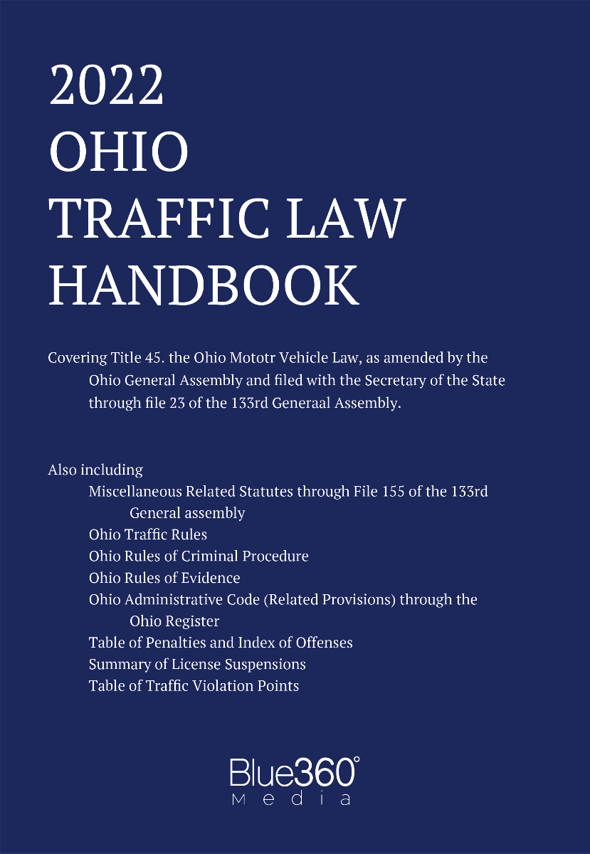 Ohio Traffic Law Handbook 2022 Edition - Pre-Order