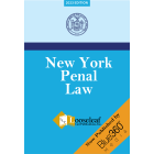 New York Penal Law - Looseleaf Law Edition 2023
